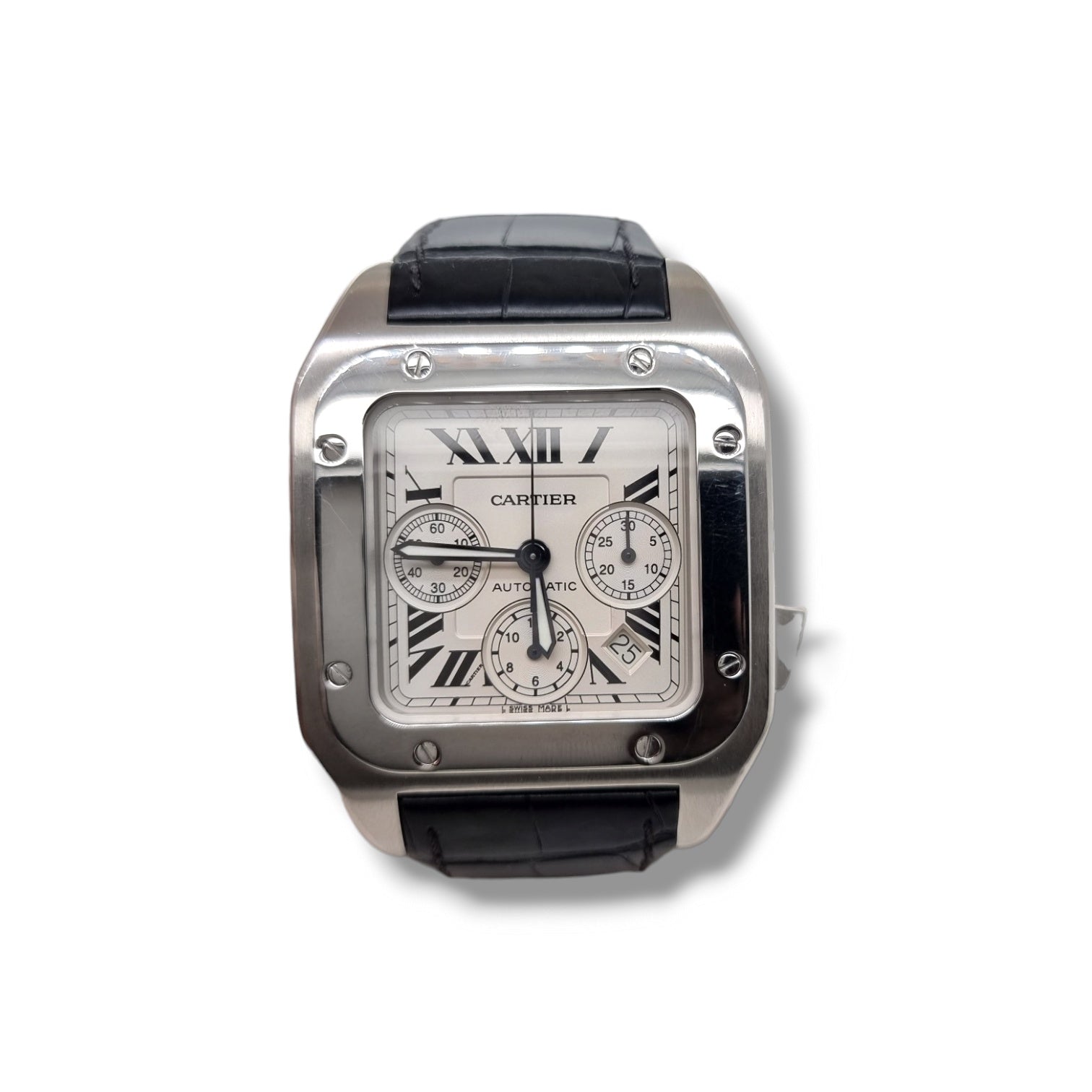 Cartier santos 100 chronograph sale