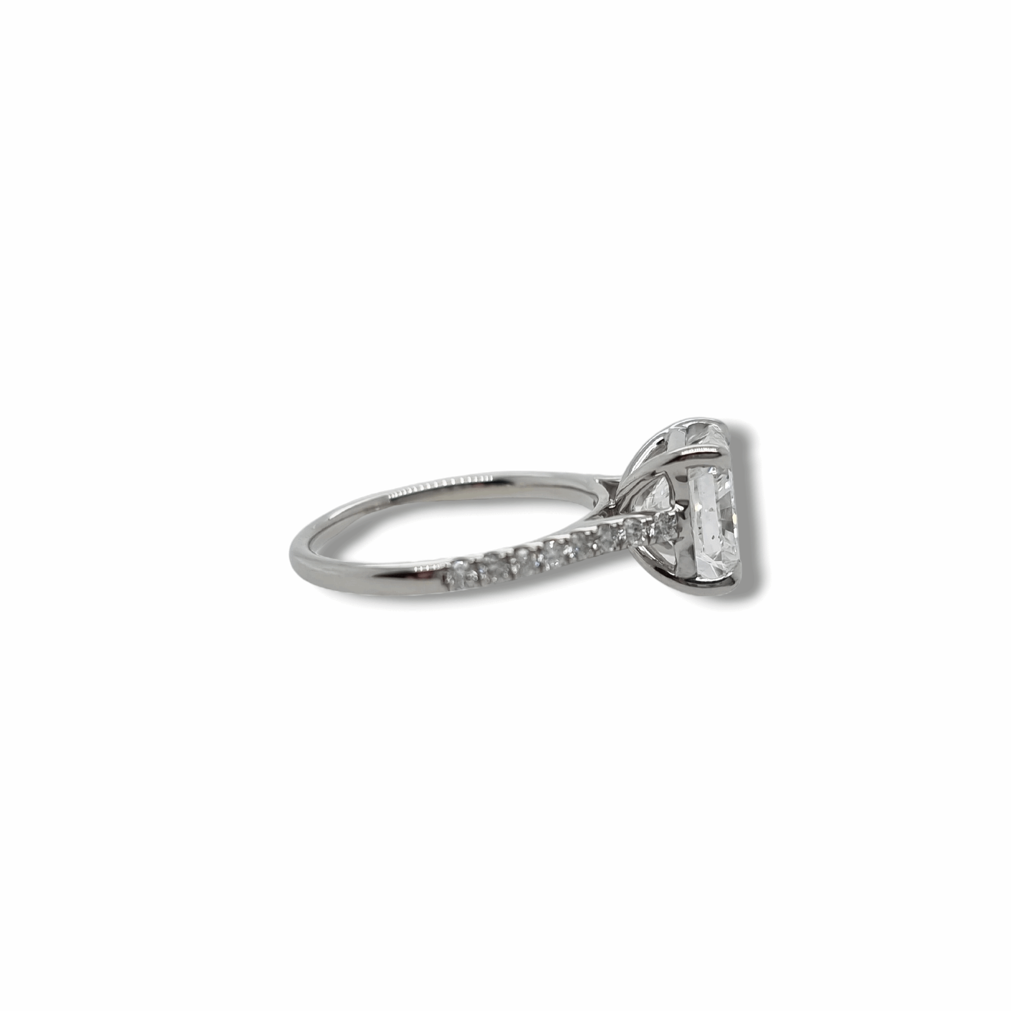 3.03ct Radiant Cut Diamond Ring