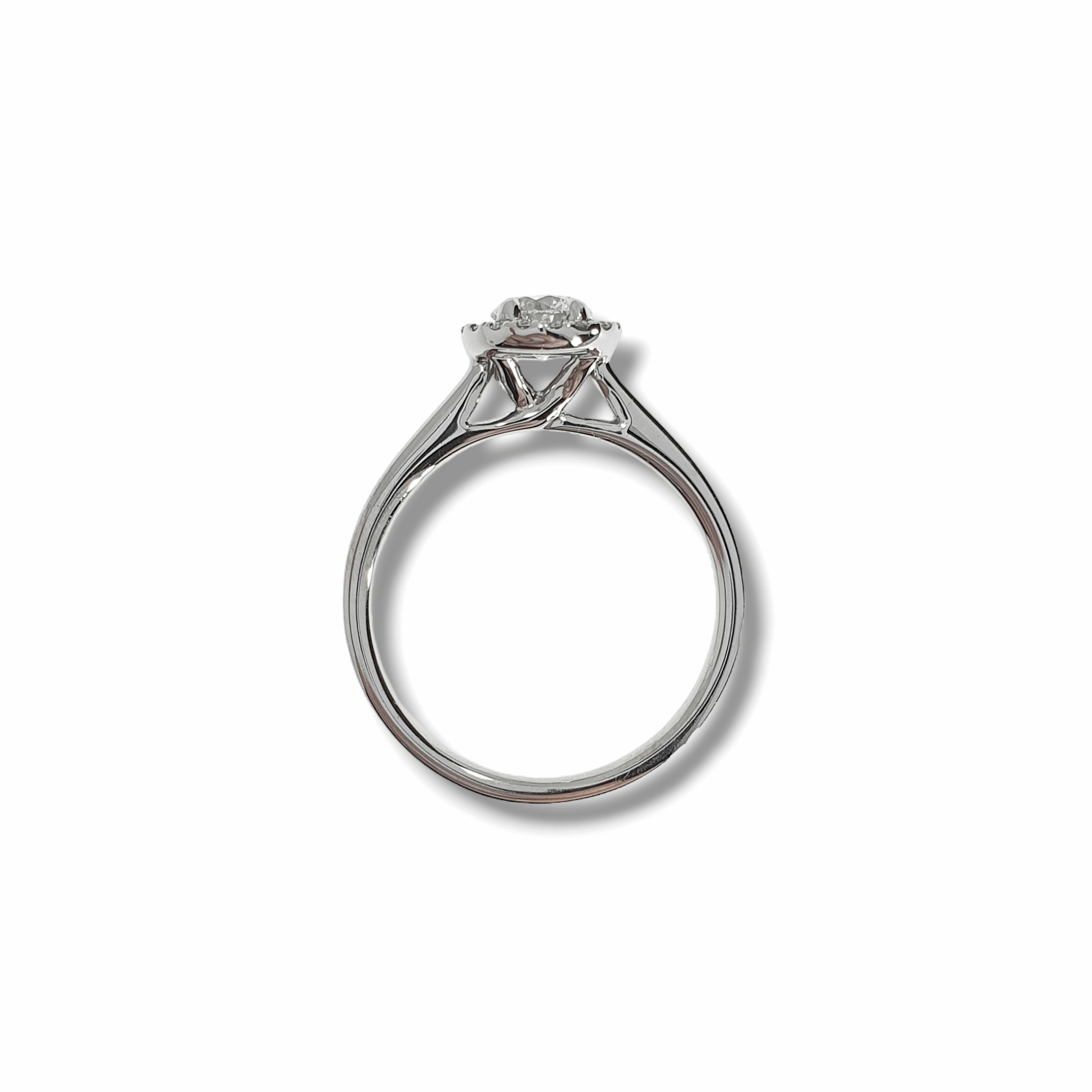 0.51ct Diamond Halo Ring