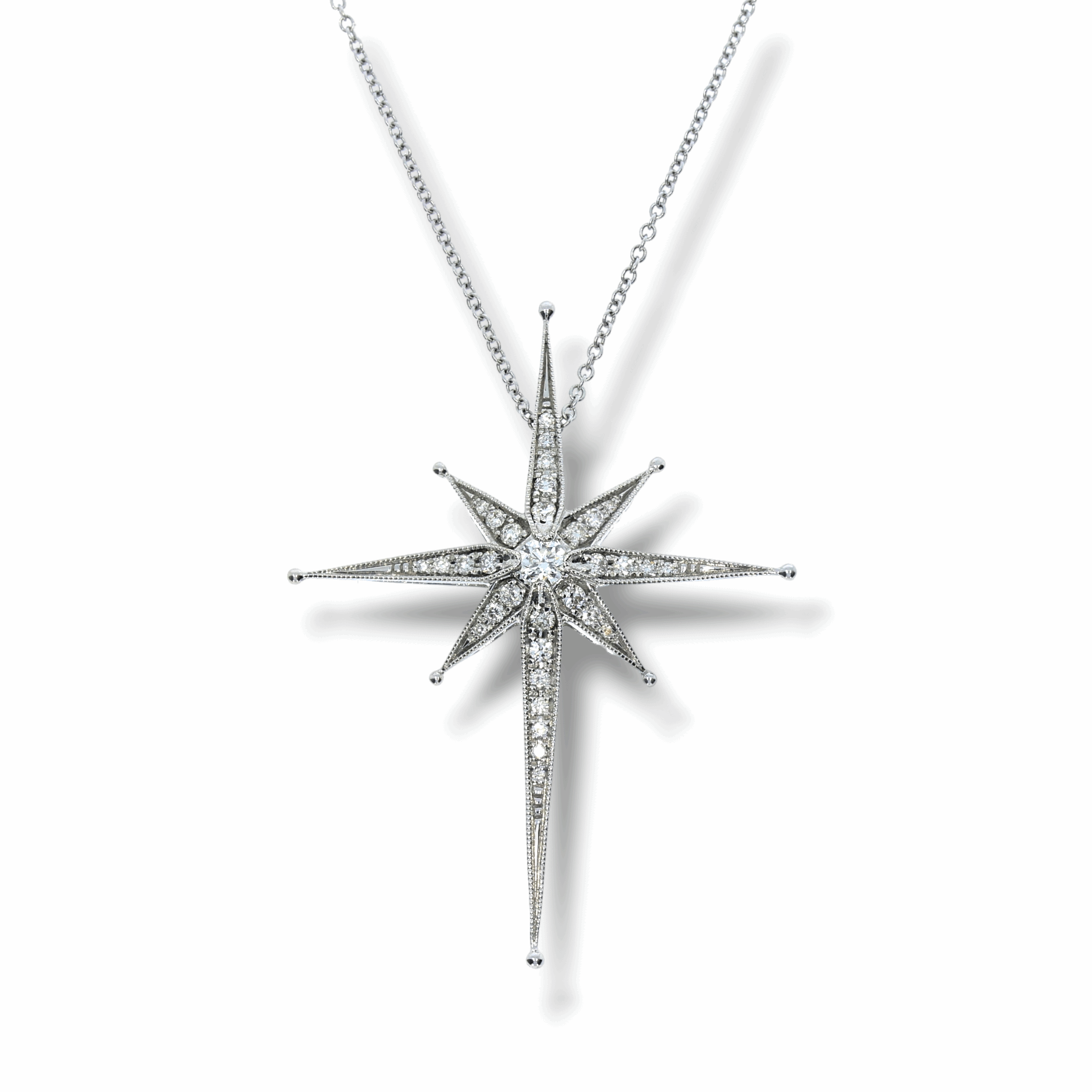 Diamond 2025 star necklace