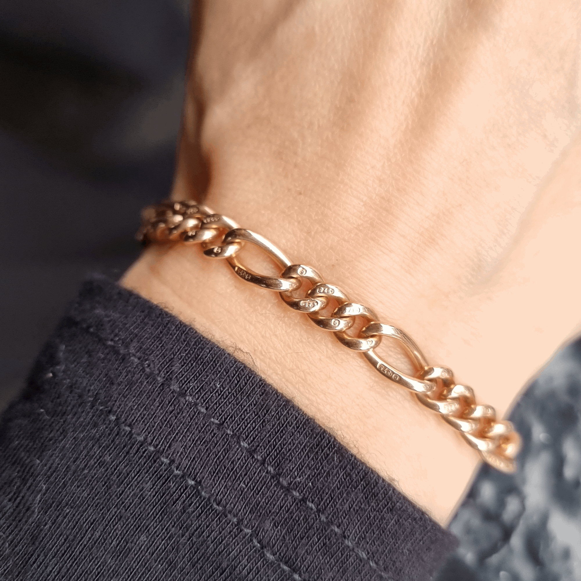 9ct Rose Gold Fancy Link Bracelet