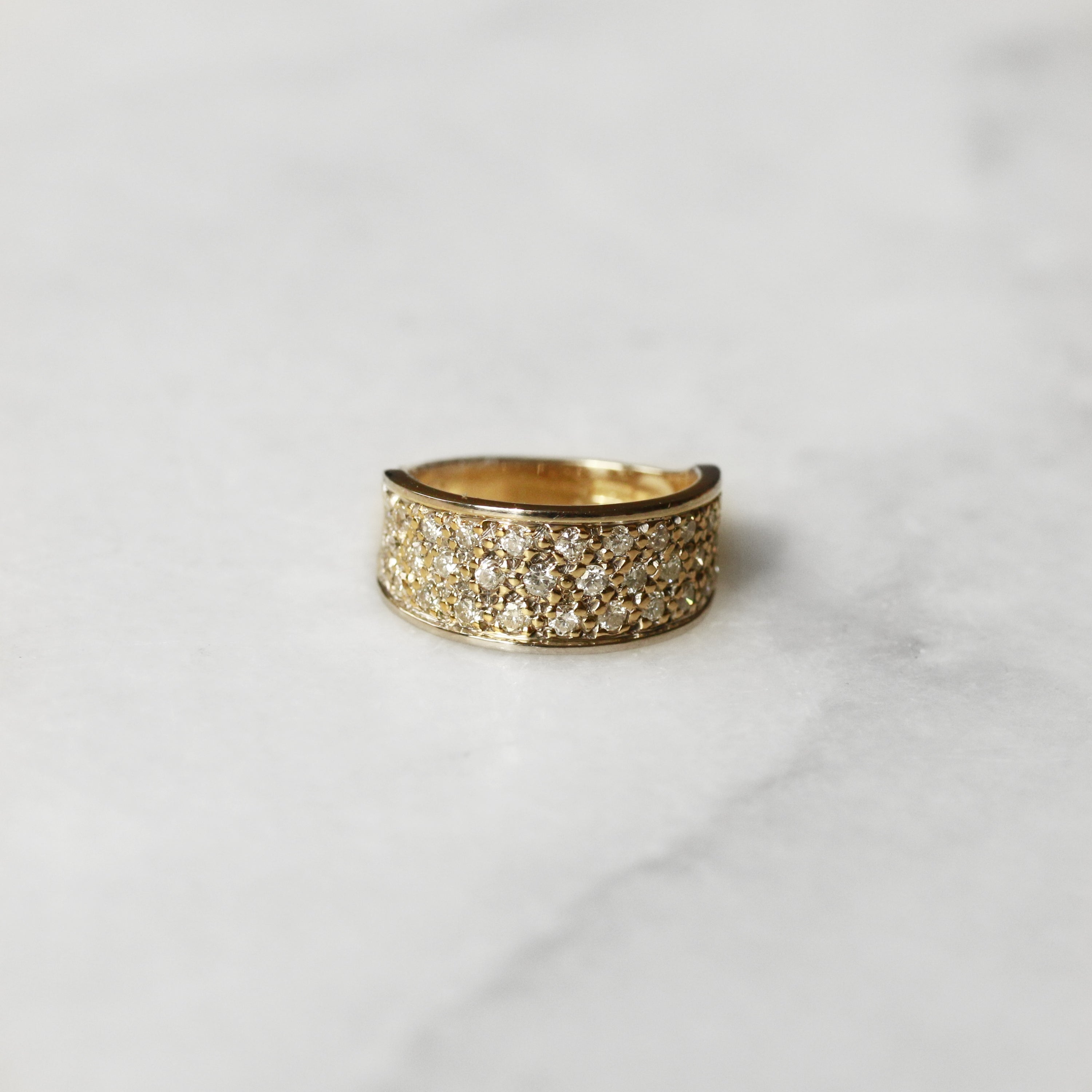 18ct Yellow Gold Pave Set Diamond Dress Ring Powells Jewellery 18ct Yellow Gold Pave Set Diamond Dress Ring Powells Jewellery