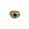 Sapphire & Diamond Snake Ring