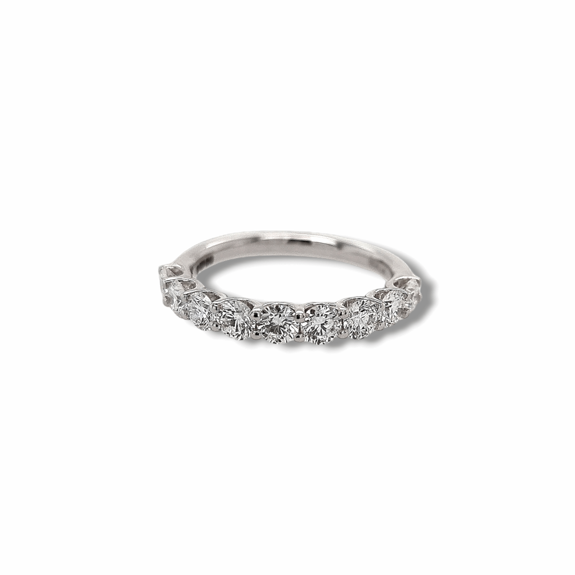 1.07ct Diamond Half Eternity Ring