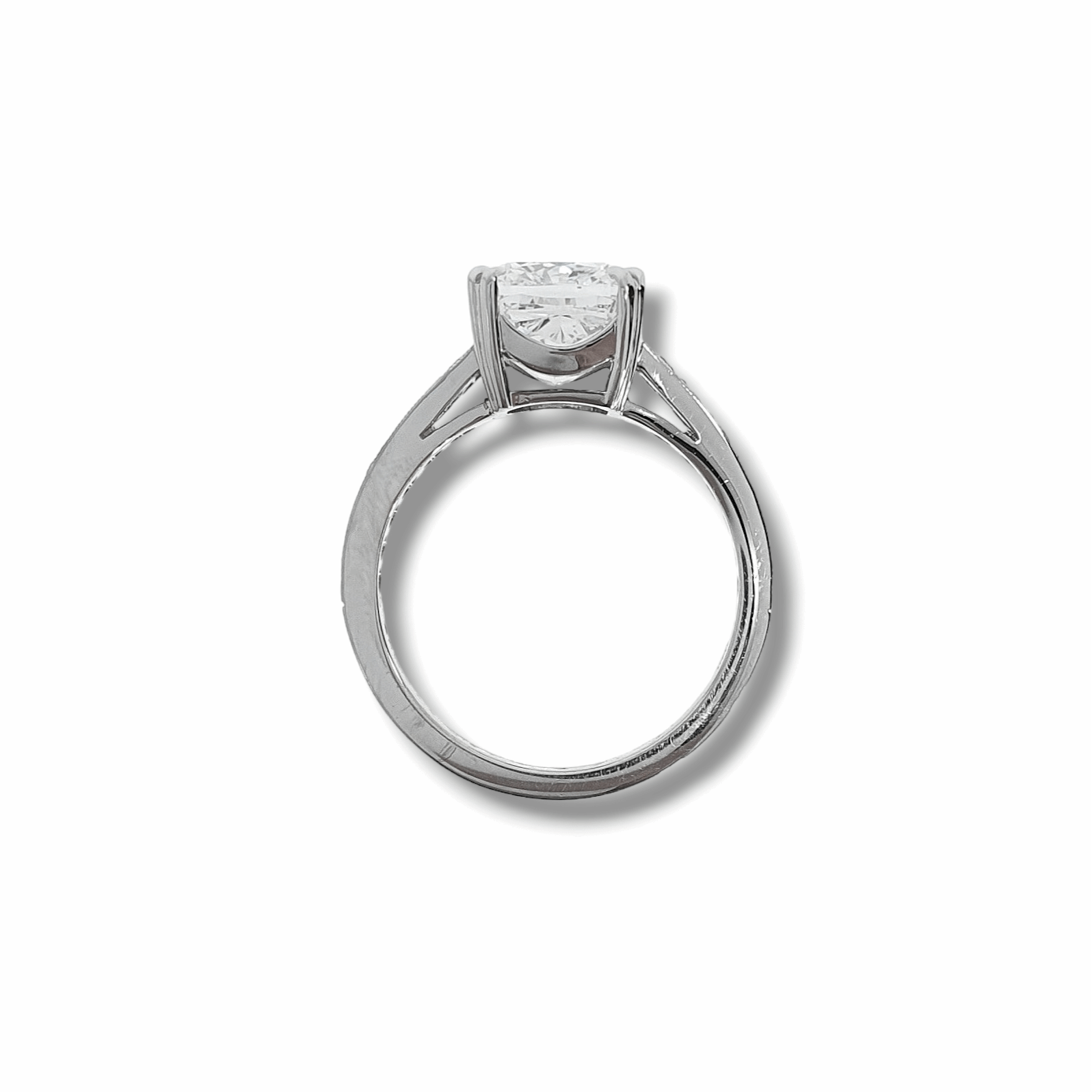 3.51ct Cushion Cut Diamond Ring