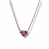 Pink Sapphire Pendant Necklace