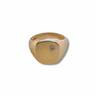 9ct Yellow Gold Diamond Signet Ring