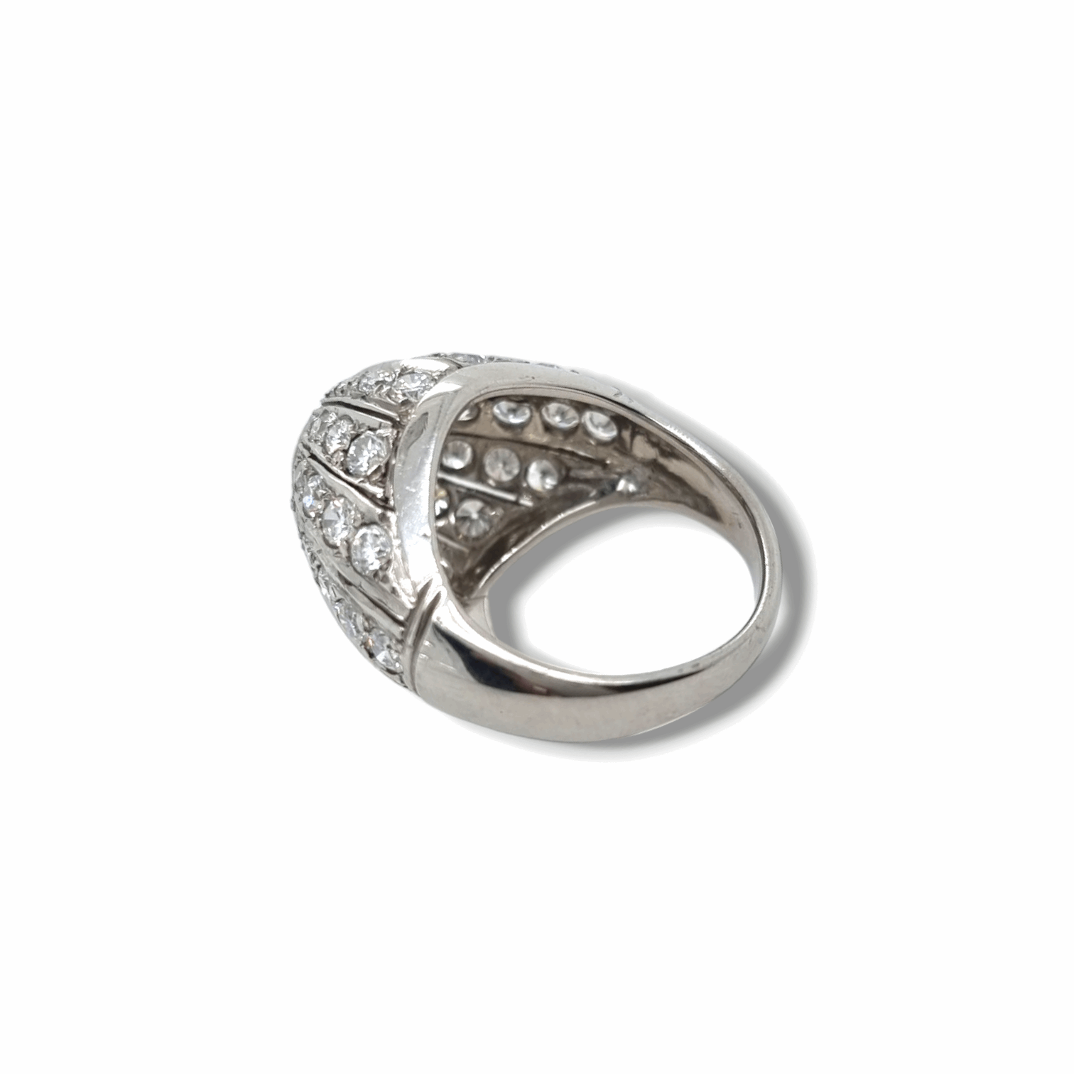 Platinum Diamond Cocktail Ring