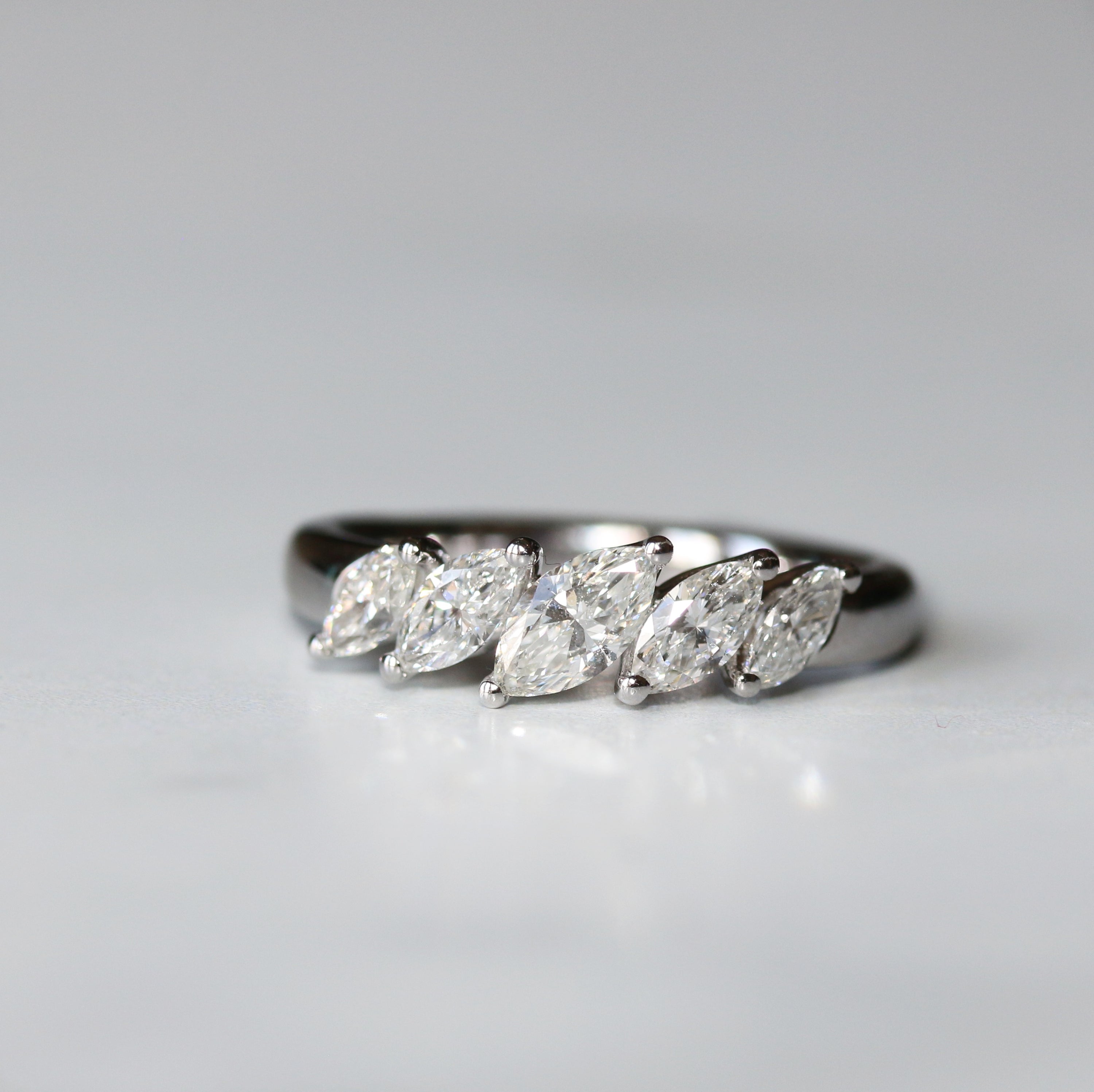 Marquise Cut Diamond Five Stone Ring – Powells Jewellery